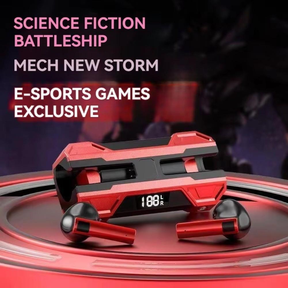 Metal Style Wireless Earphones Stereo Ergonomic Gaming Earbuds Wireless Bluetooth Earphone  Sports
