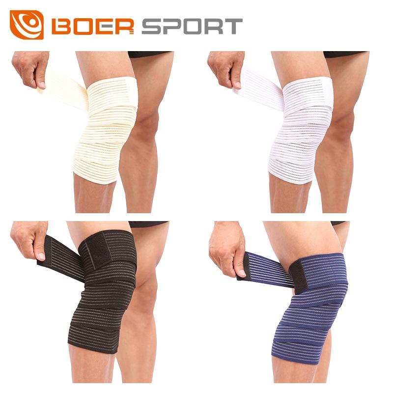 

Elastic bandage for leg protection, cycling, outdoor fitness, wrapping, calf protection, football, anti sprain strap білий