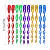 10pcs 360 Degree Rotation Bird Repellent Rods Reflective Wind Spiral Waterproof Bird Repeller Plastic 30CM Length