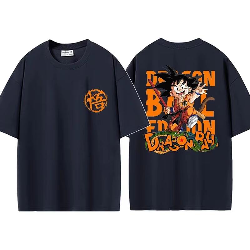 2026 New Dragon Ball Z Goku Tshirt Summer Cotton Print Mens and Womens Casual Street Shortsleeved Tops Mens Tshirt