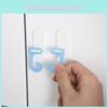 Adhesive Plastic Hooks Wall Mounted No Drill Installation Modern Home Decor