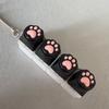Katzenpfoten-Schlüsselanhänger / 4-Tasten-Klicker-Stressabbau-Spielzeug / Niedlicher Mini-Tastatur-Schalter-Schlüsselanhänger / Tragbares Entspannungsspielzeug / Taschenanhänger
