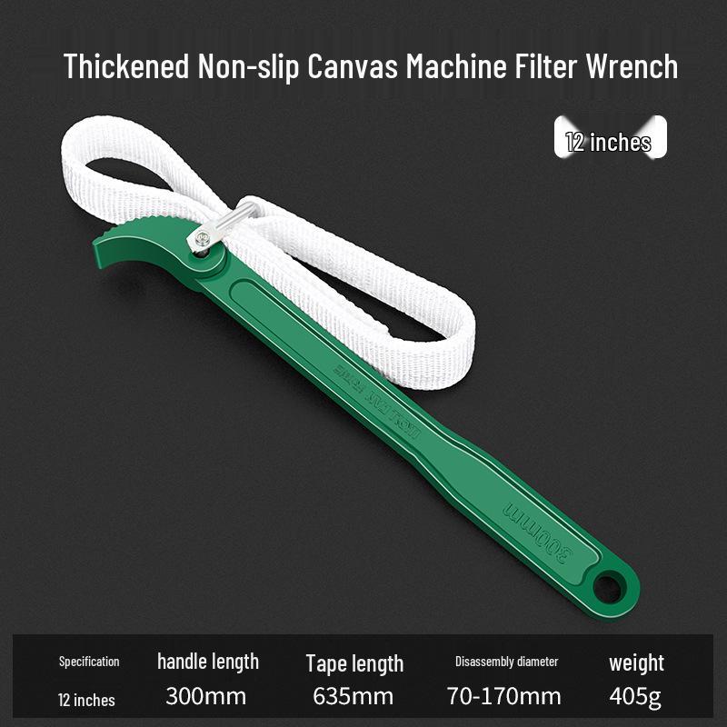 Car Engine Oil Filter Removal Tool - Belt Wrench for Easy Oil Changes