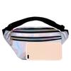 Simple Style Waist Pack for Women Shiny Laser Bum Hip Belt Bag for Girls Party Purse Small Chest Packs