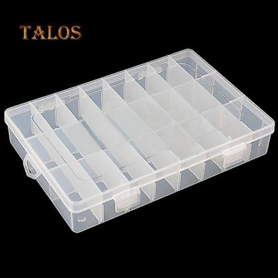 Klare verstellbare 24-Fach Ohrring Ring Schmuck Aufbewahrungsbox Container Fall Mode