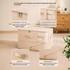 Nonwoven Fabric Clothes Storage Organizer With Clear Window Sturdy Handles Large Capacity For Closet Bedding Storage
