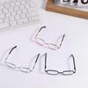 Square Preppy Cotton Doll Glasses 8.5 CM 20CM Doll Gold-rimmed Glasses  Cotton Stuffed Doll