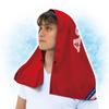 COOL MAKER Cooling Reduces Skin Temperature by Cooling Towel for Heat UV and Daily [Activital] Towel, Red. 15℃. Relief, Protection, Sports, Life.