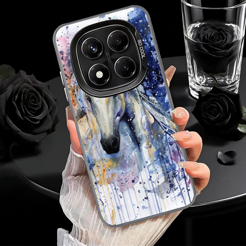 Oil Painting Horse Soft Phone Case for Xiaomi Redmi Note 13 14 15 Pro Plus 12S 12 11S 11 11T 10S 10 Shockproof Cover Back Shell