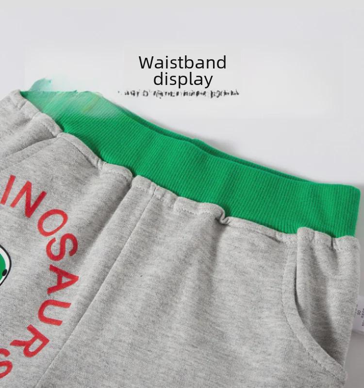 2025 Kinder Sommer Baumwollshorts mit 3D Dinosaurier Design