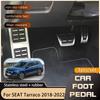 Bilpedaler För SEAT Tarraco KN2 2018     Gas Broms Rostfritt Stål Fotstöd Halkfria Pedalkåpor Delar
