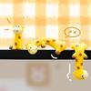 Rubber Giraffe Ornament Groove Pasted Giraffe Figurines Cartoon Giraffe Model Car Decoration Computer Screen Display Ornament