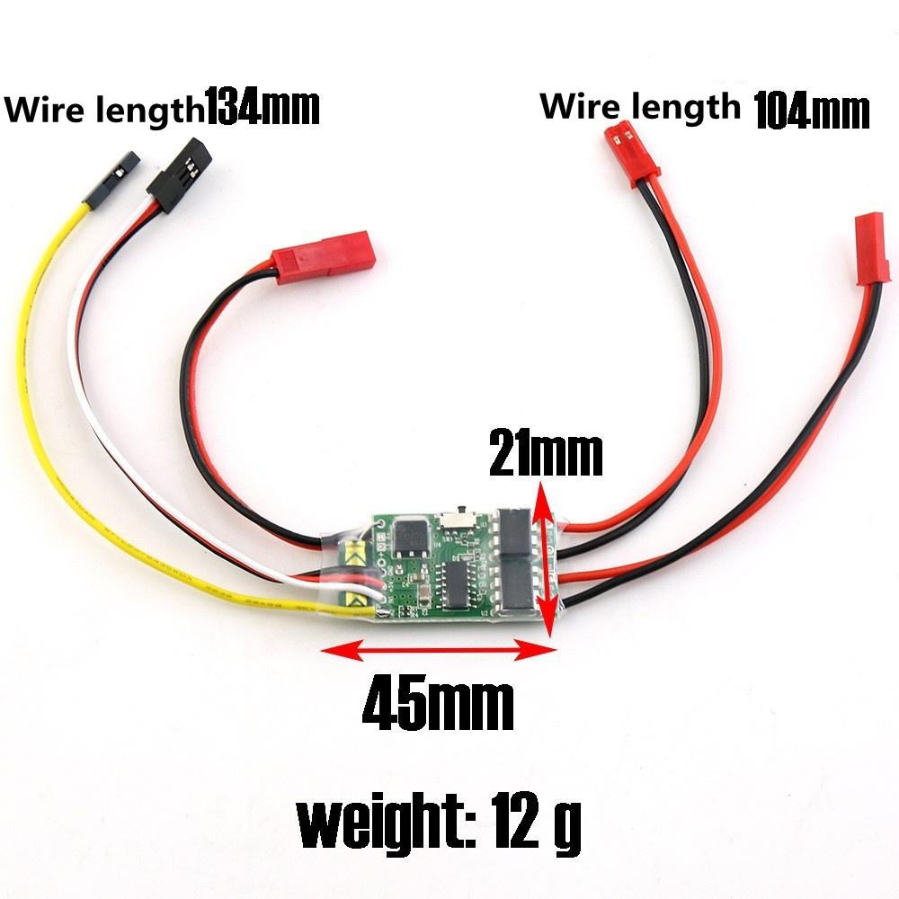Brushed ESC Speed Controller 5A Dual Way 2-3S w/ BEC Mixed Control Bidirectional RC Cars Boats Tanks Vehicles Models Spare Parts