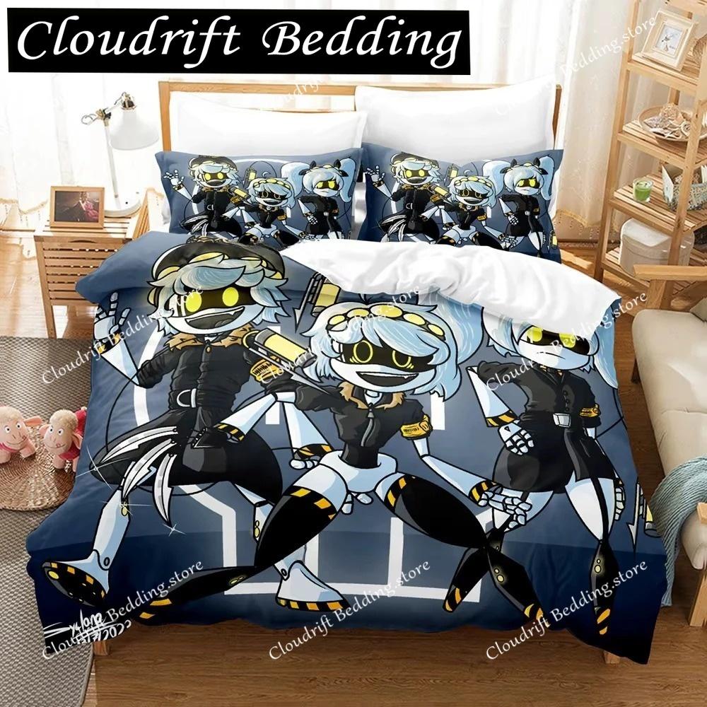 Fashion 3D Printing Anime Murder Drones Bedding Set Cartoon Three-piece Set Adult Boys Bedroom Duvet Cover Sets Home Textiles