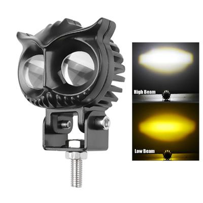 Head Lamp Dual Color High Brightness IP67 Waterproof White Yellow Motorcycle Driving Lamp for Off Road