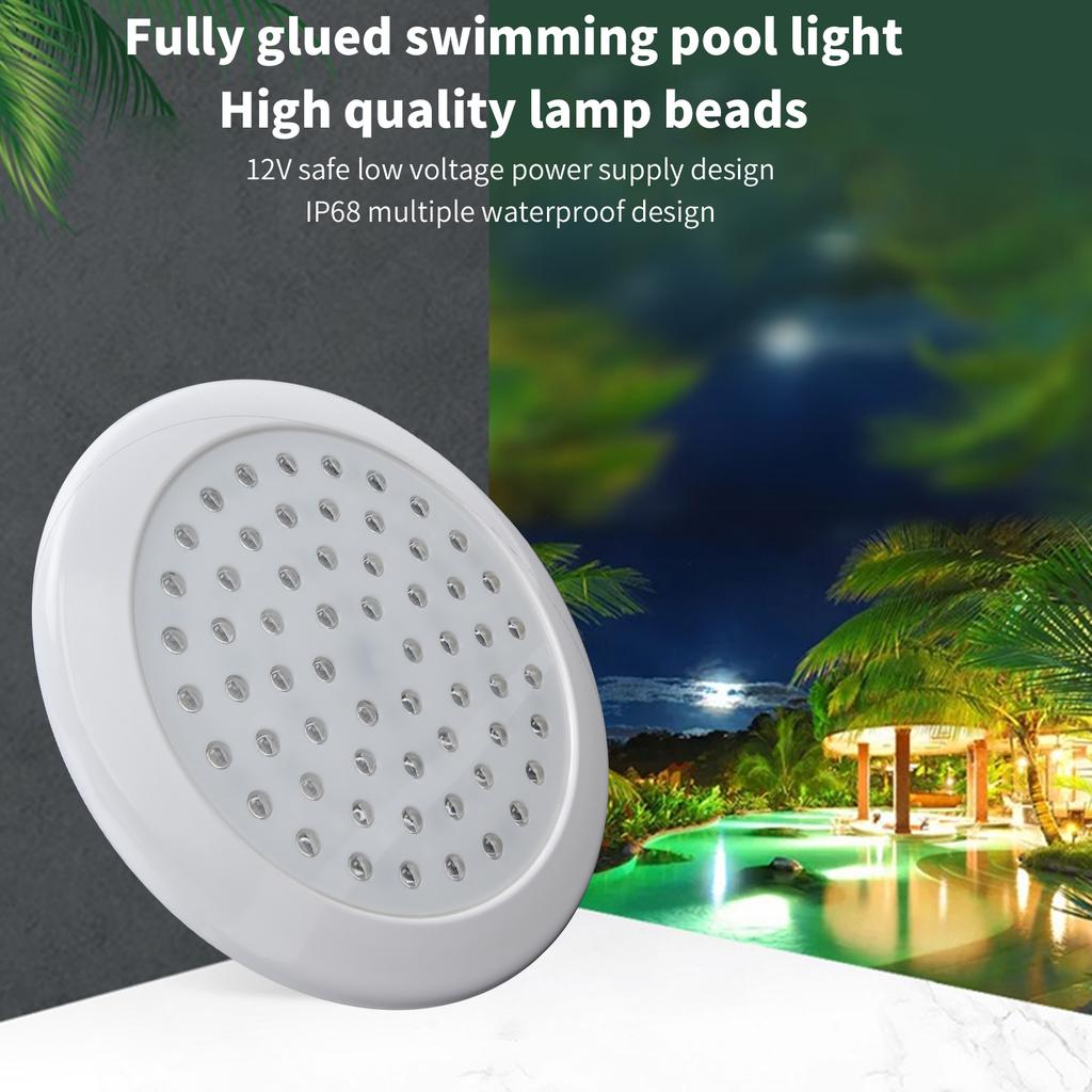 LED Swimming Pool Light RGB IP68 Waterproof Fully Glued Underwater Lamp Colorful 30W Pond Light
