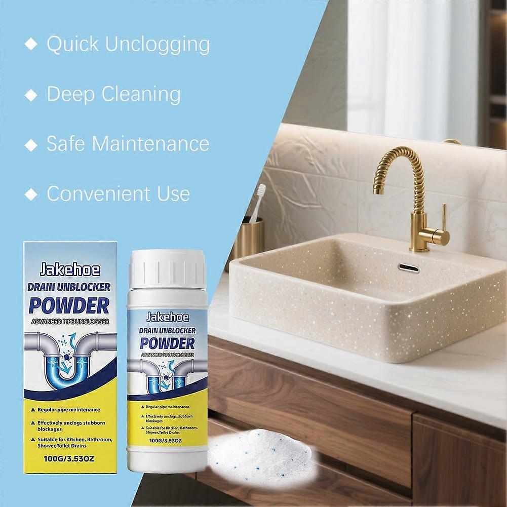 Drainage Pipe Cleaning Powder, Kitchen And Bathroom Drainage Pipe Cleaning-100g