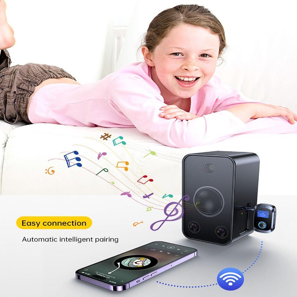 LED Digital Display Bluetooth 5.4 Receiver Transmitter 2 in 1 Wireless Adapter NEW Audio Adapter