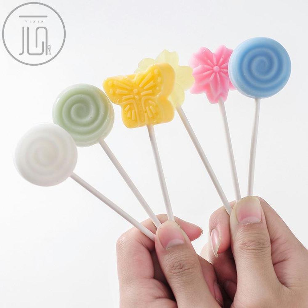 Silikon kalıp pişirme DIY aracı lolipop çikolata çocuk kare şeker kalıbı
