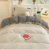 Sleep Grid (Student Season) A-class Ins Yarn Dyed Washed Cotton Pure Cotton Student Bed Three Piece Set