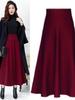 Herbst Winter Hohe Taille Langes Kleid A-Linie Kleider Übergröße Damenbekleidung Neuer Stil Elegant Vielseitig Schlankmachend Hüftabdeckung