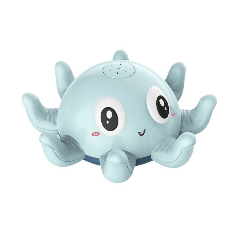 Baby Bath Octopus Toys Auto Induction Spray Water Shower Led Flickering Lamp