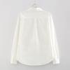 Cotton Linen Shirt Base Shirt Stand Collar White Shirt Women's Long Sleeved Shirt