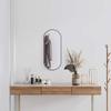 VidaXL Wall Mirror Makeup Mirror Vanity Cosmetic Bathroom Decoration Toilet Living Room Interior Black 348205