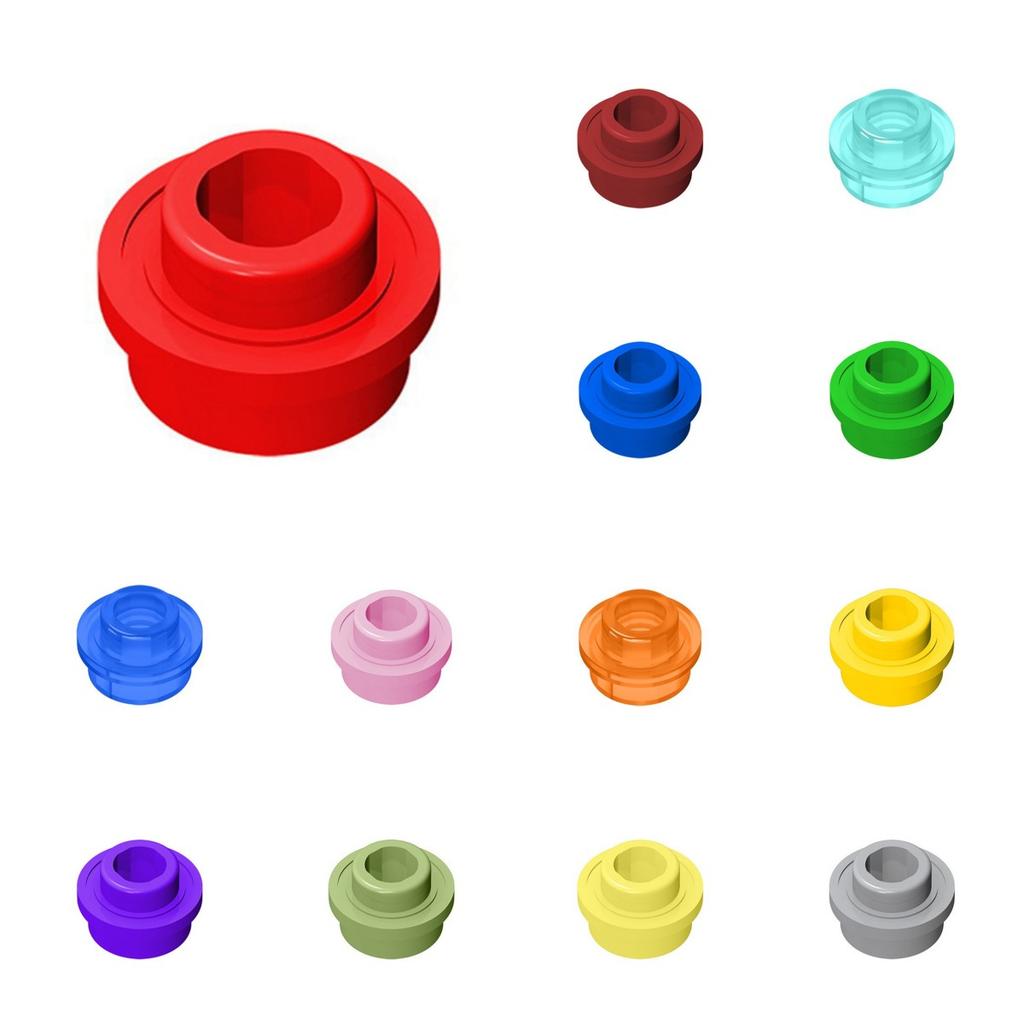 50pcs Building Blocks Round 1x1 with Open Stud Compatible with Major Brands 85861 28626 MOC Technical Bricks