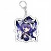 Raiden Shogun Klee Nahida Q Type Genshin Impact Cartoon Keychain Acrylic Bag Keyring Pendant Trendy Gift
