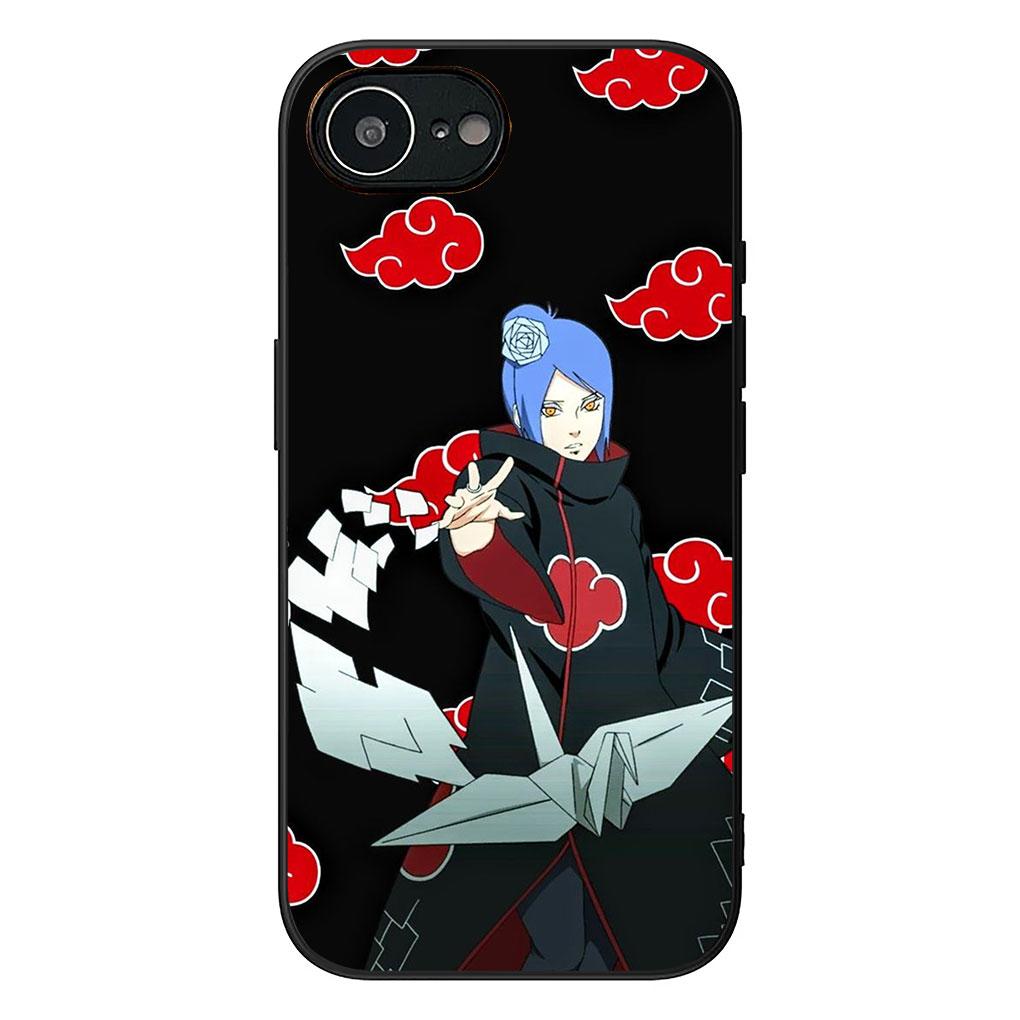 konan Narutos Pain Akatsuki Casing Phone Cover for Apple iPhone 17 16 14 15 Pro Max Plus 15+ 16E XR ProMax Air 16+ Soft Case
