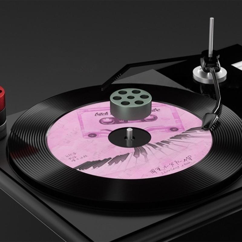 Aluminum Alloy Turntable Weight Engineered for Resonance Reduction Sound Quality Record Turntable Accessories