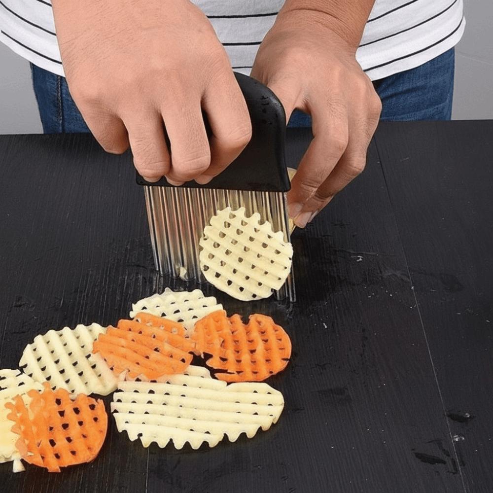 Thickened Potato Chip Slicer Multi-Functional Crinkle Cutter Vegetable Cutter  Food Preparation