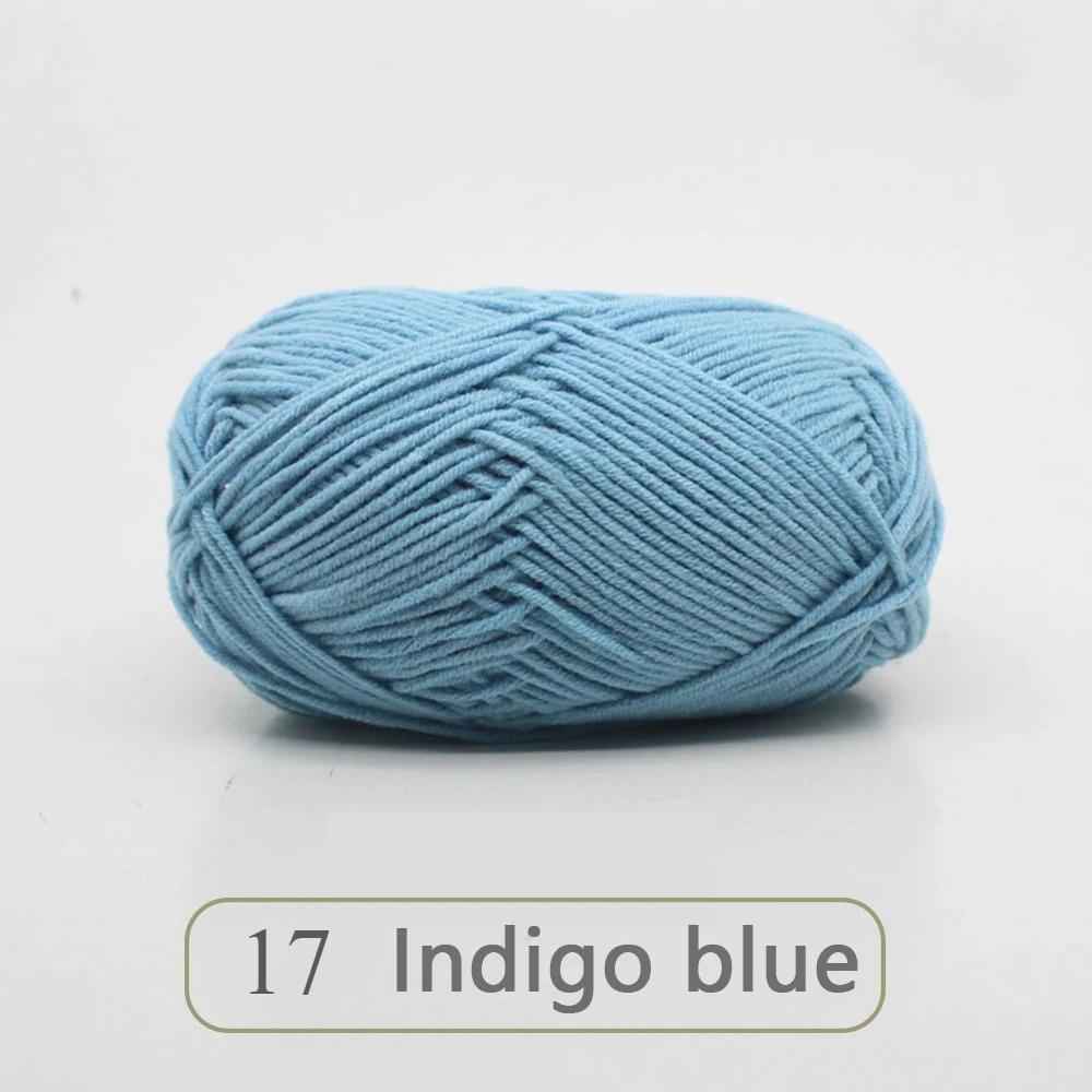 1pc 50g Soft Wool Milk Cotton Yarn Crochet Anti-Pilling Hand Knitting Thread For Cardigan Scarf Hat Baby Sweater Doll Supplies