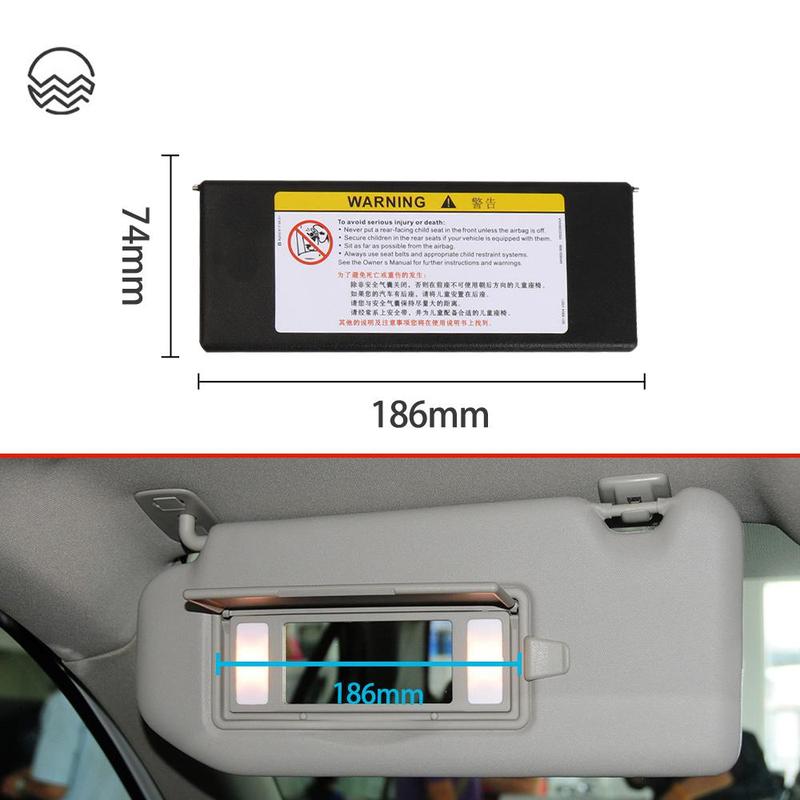 Car Sun Visor Mirror Cover Makeup Mirror Cover For Peugeot 408 508 4008 5008 For Citroen C4L C6 C5X Sun Visor Shade Mirror Cover