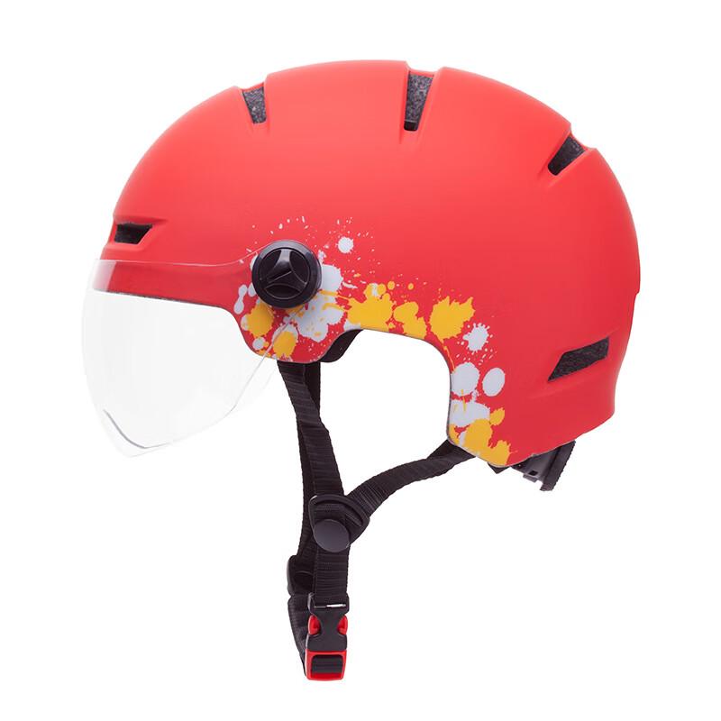 Lishi Electric Bicycle & Mountain Bike Helmet with Goggles & Taillight One Size