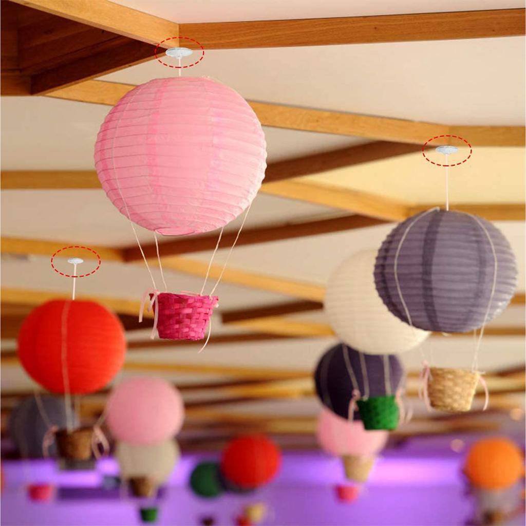 30Pcs Removable Ceiling Hooks for Hanging Festival Decorations Practical Clear Sticky Hooks Damage Frees Wall Hangers