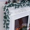 Garland coniferous 180 cm plastic white