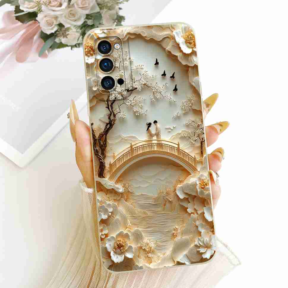 For Oppo Reno4 Pro 5G PDNM00 Case Stylish Color Paint Silicone Back Cover For Reno4 Pro Reno 4PRO 5G PDNT00 CPH2089 Phone Casing