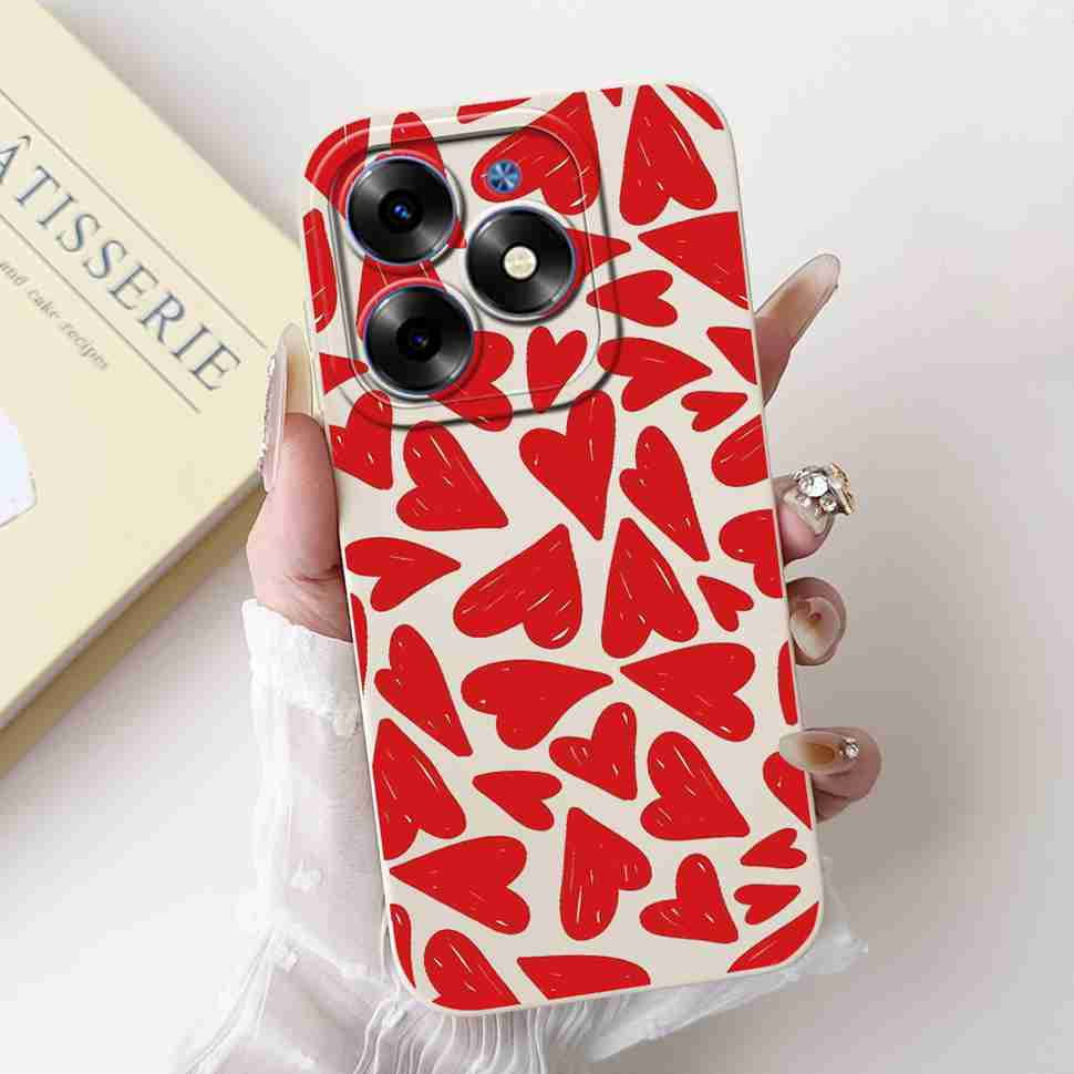 Pink Cat For Tecno Spark Go 2024 Cases BG6 Soft Silicone Cover For Tecno Spark 20 Spark20 SparkGo 2024 Casing Phone Case