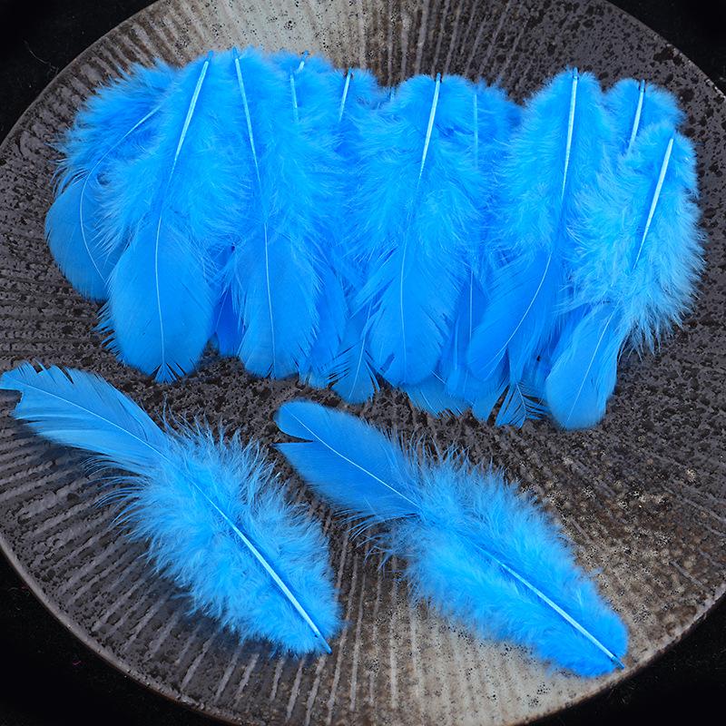 Mixed Color Chicken & Peacock Feathers for DIY Ornaments, Handicrafts, and Handmade Clothing Accessories.