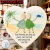 1Pc Heart‑Shaped 2D Flat Acrylic Hanging Pendant, Home Decor, Gift for Housewarming, Holiday Ornament for Halloween Christmas