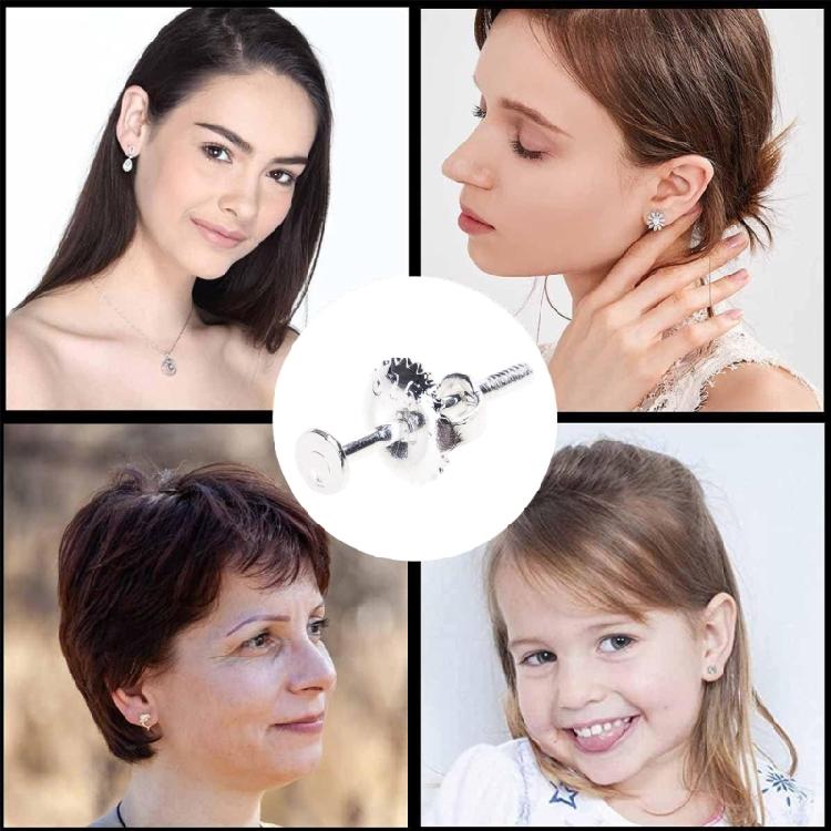 Elegant Screw On Earring Backs Sturdy Earplug Retainer Stylish Earring Back for Sports and Travel Enthusiasts