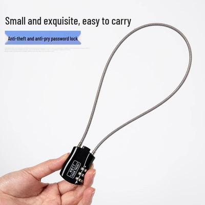 Steel Wire Anti-theft Combination Lock for Home, Luggage, Cabinet, Car, Basket, Helmet.