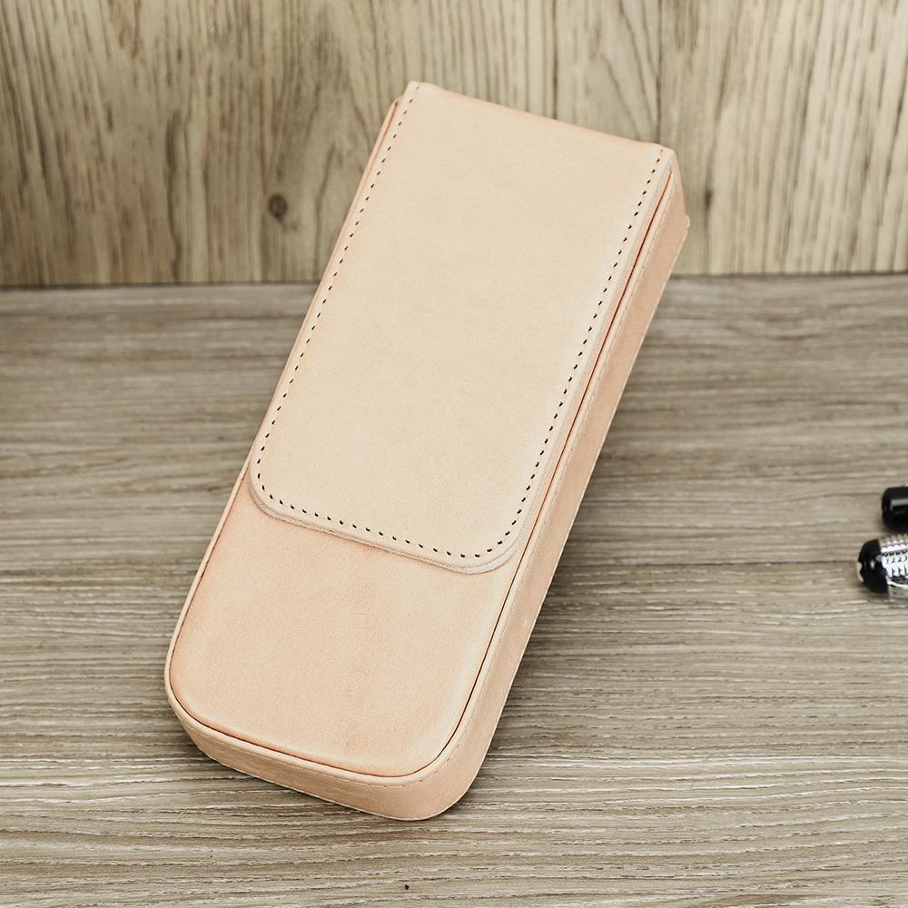 Luxusní originální kožené pouzdro na pera se 3 sloty s odnímatelným držákem na pero pouzdro na tužku Kancelářské školní potřeby Pouzdro kreativní dárek