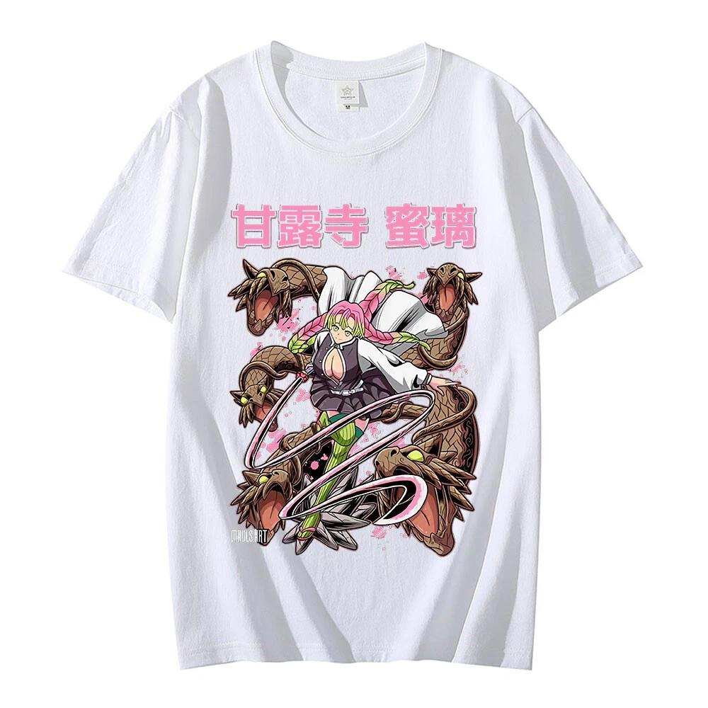 Demon Killer Jinlu Mitsui Cotton T-Shirt Anime Unisex Summer New Men's and Women's Streetwear