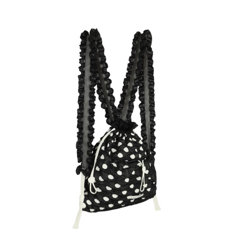 Pleatsmama Mochila de Bolinhas Pretas