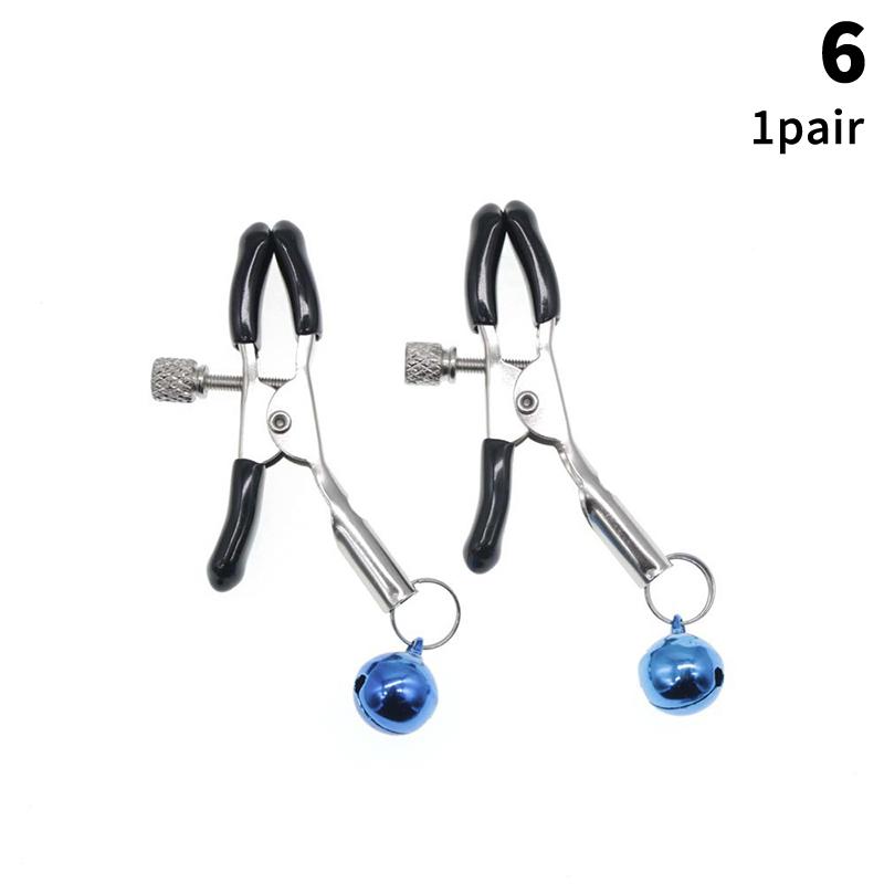 1 Pair Adult Nipple Clamps Metal Milk Clip Breast Clitoris Massage Sex Toy for Couples Novelty Lover Game Female Sex Toys