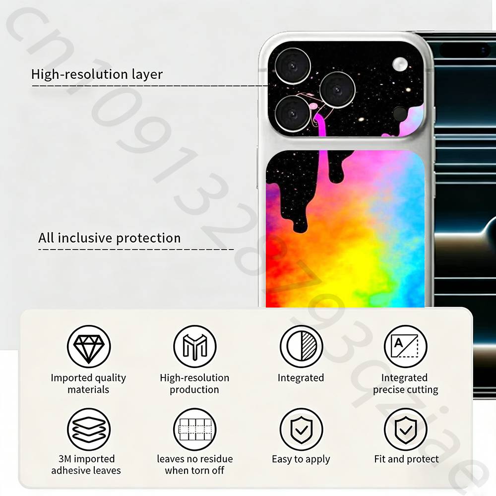 oriental cherry sakura TICKET Decal Skin Wrap for iPhone 17 Pro/Pro max Protective Film for Back, Frame, Camera