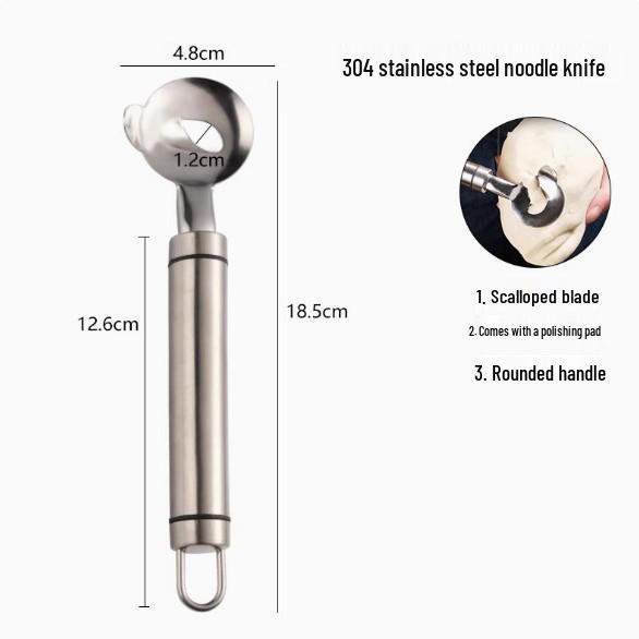 Shanxi Handmade Stainless Steel Noodle Slicer Knife for Kitchen набор из 1 шт.